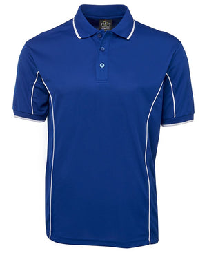 Blue Short Sleeve Piping Polo - JB's Wear | Northern Printing Group