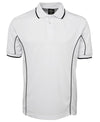 White Short Sleeve Piping Polo - JB's Wear - 7PIP